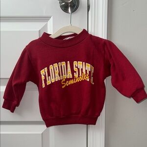 VINTAGE 90s Florida State Seminoles Kids Red Sweatshirt